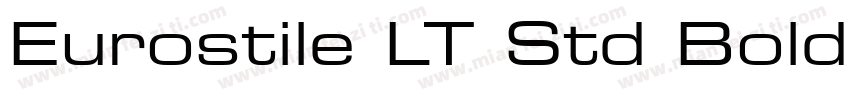 Eurostile LT Std Bold Extended 2字体转换
